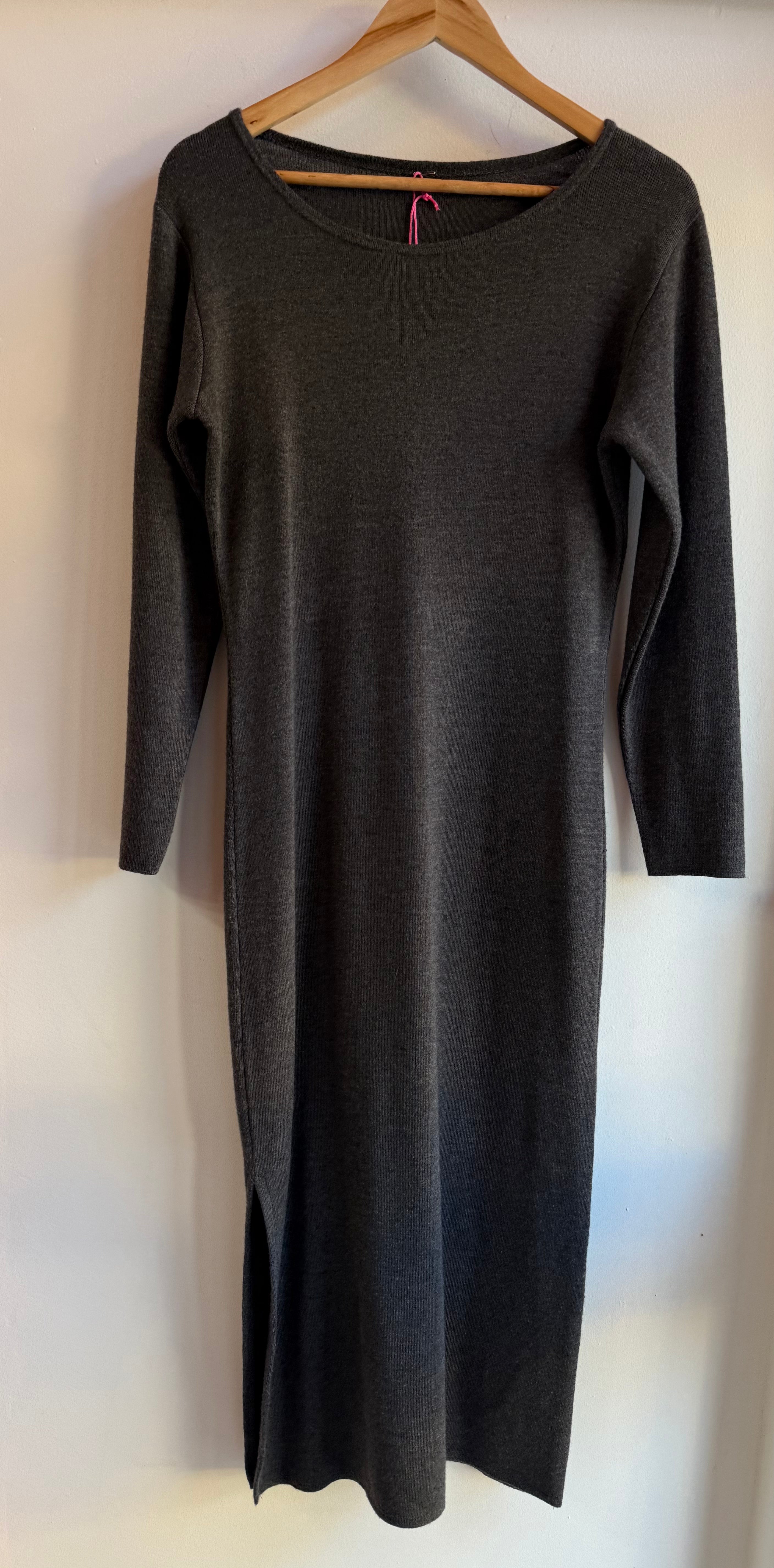 Maxi vestito misto lana