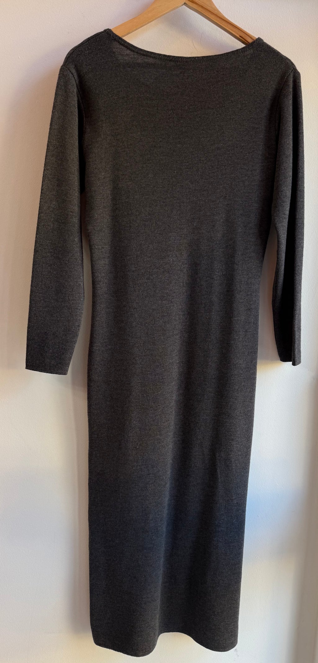 Maxi vestito misto lana