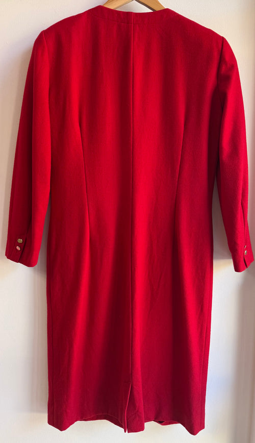 Abito vintage rosso e nero