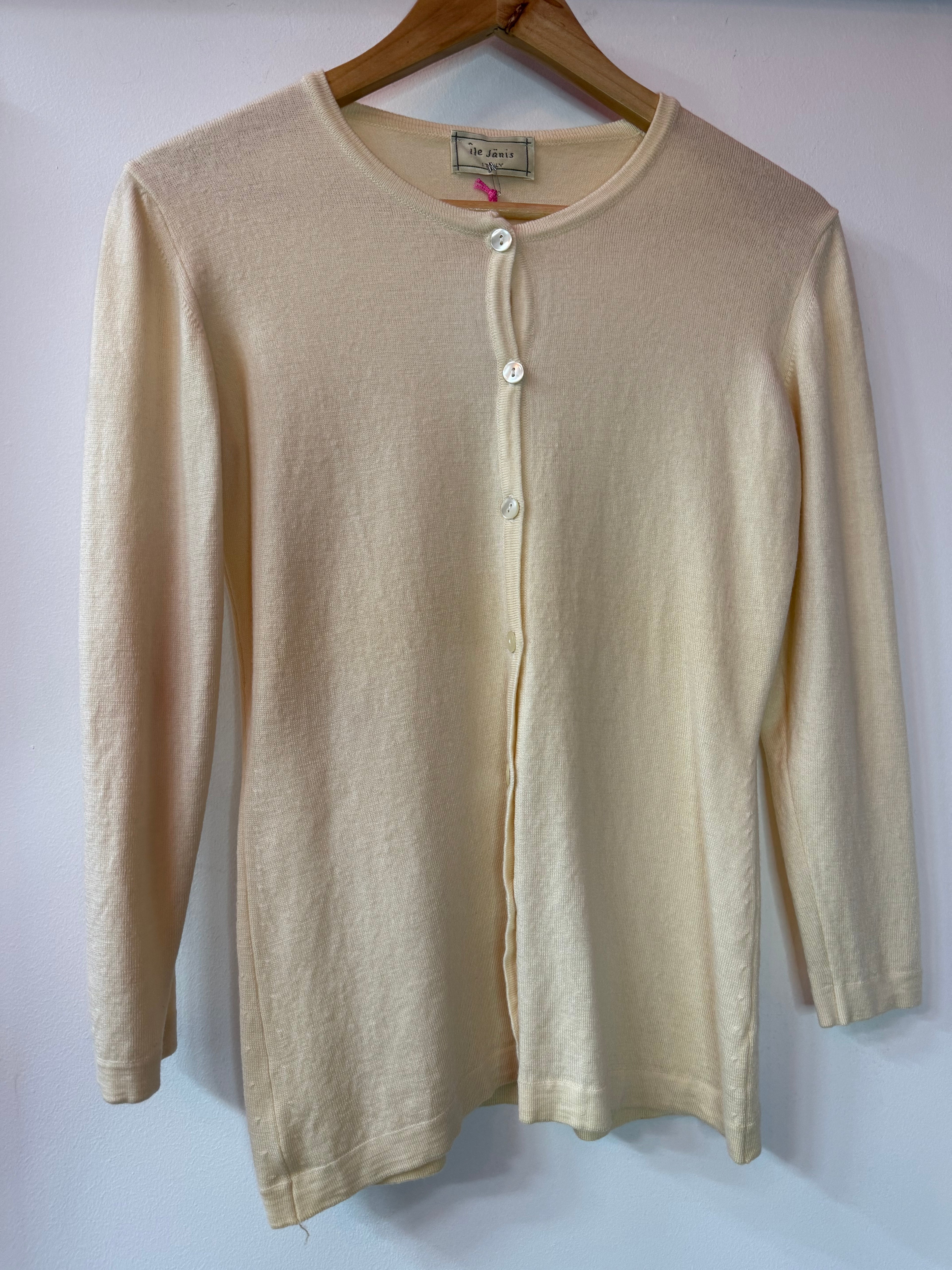 Cardigan lana merinos Île Jänis