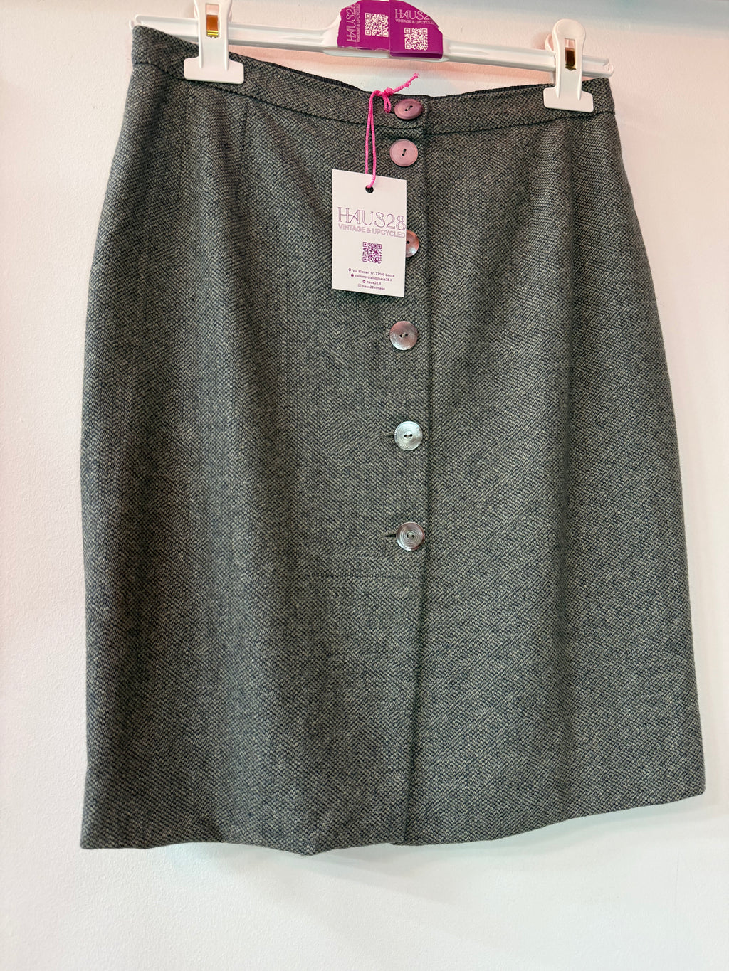 Gonna in lana sartoriale