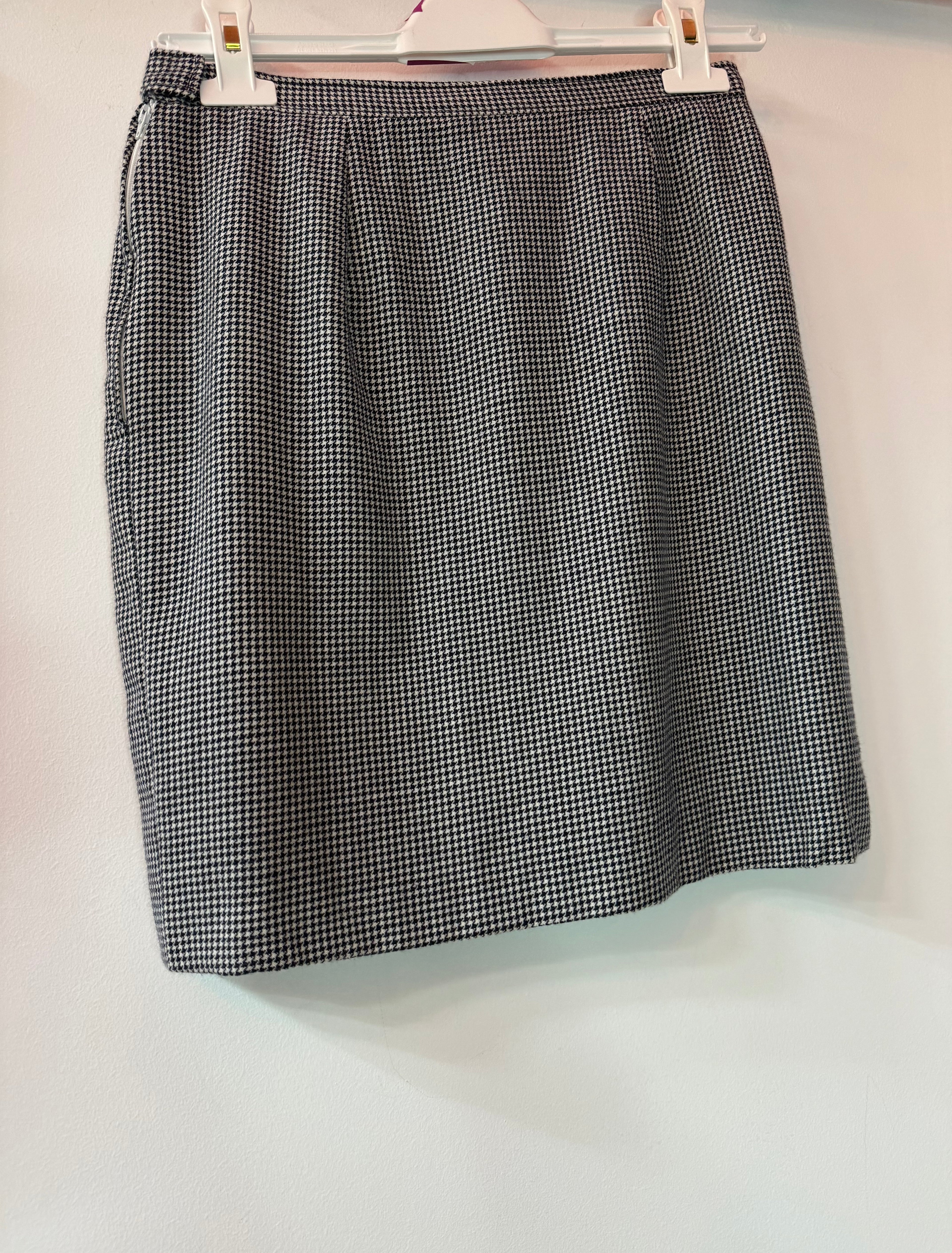 Gonna tailleur pied de poule