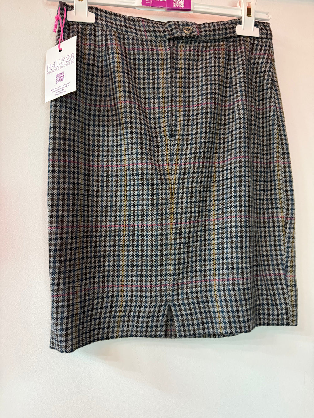 Gonna sartoriale pied de poule