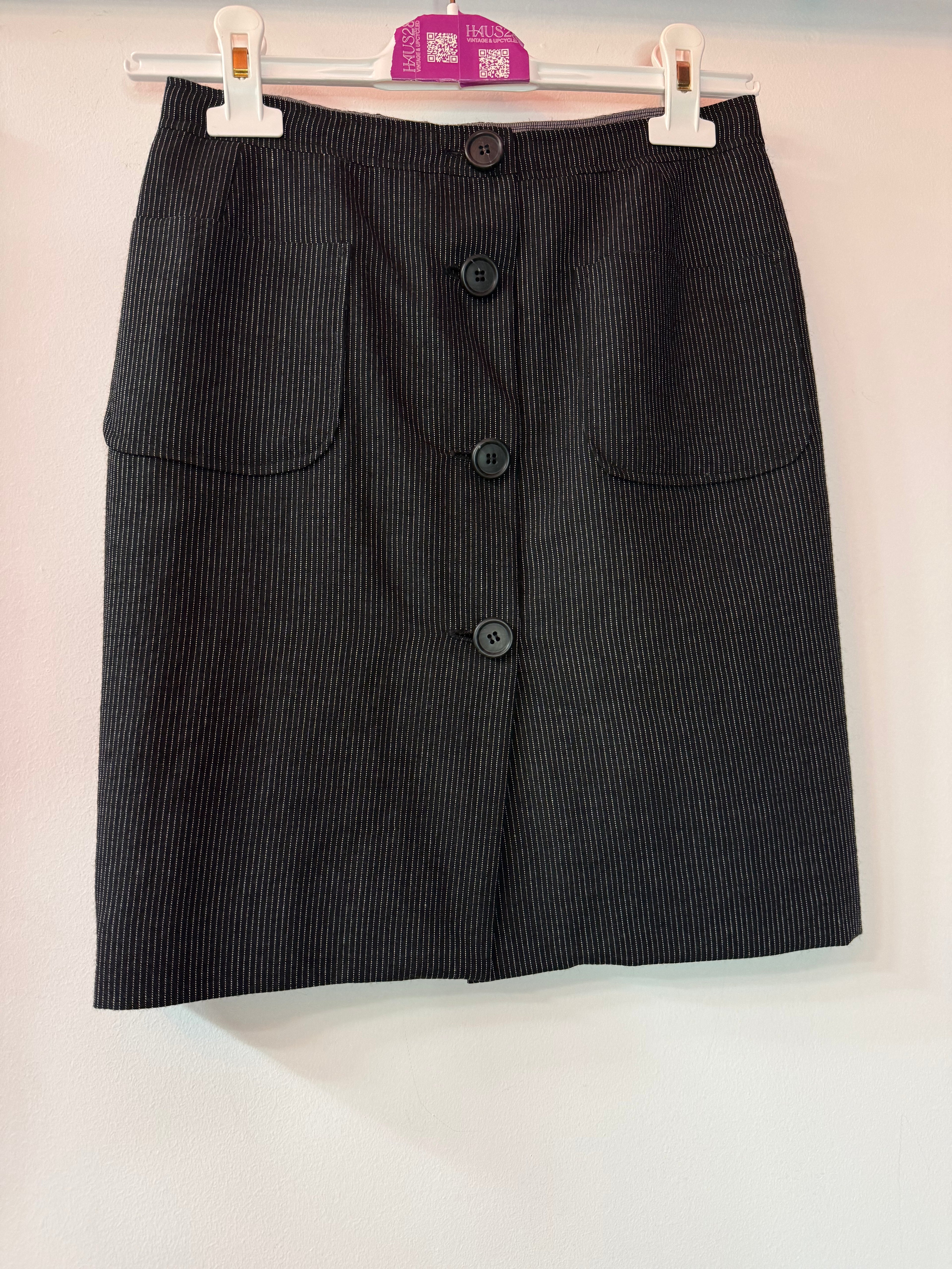 Gonna sartoriale lana vergine