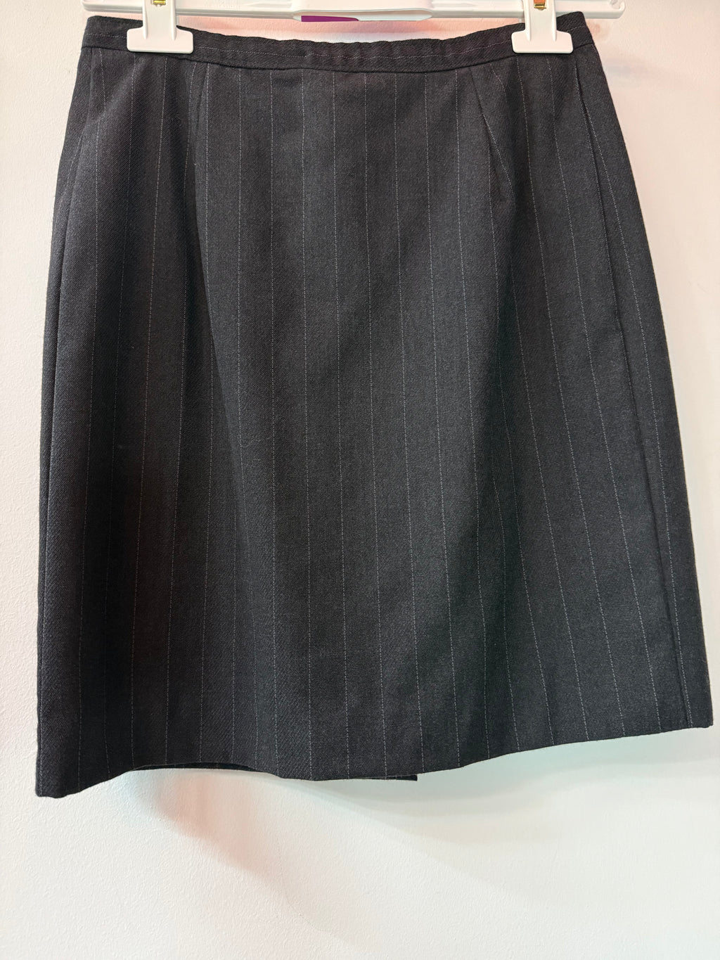 Gonna sartoriale gessata