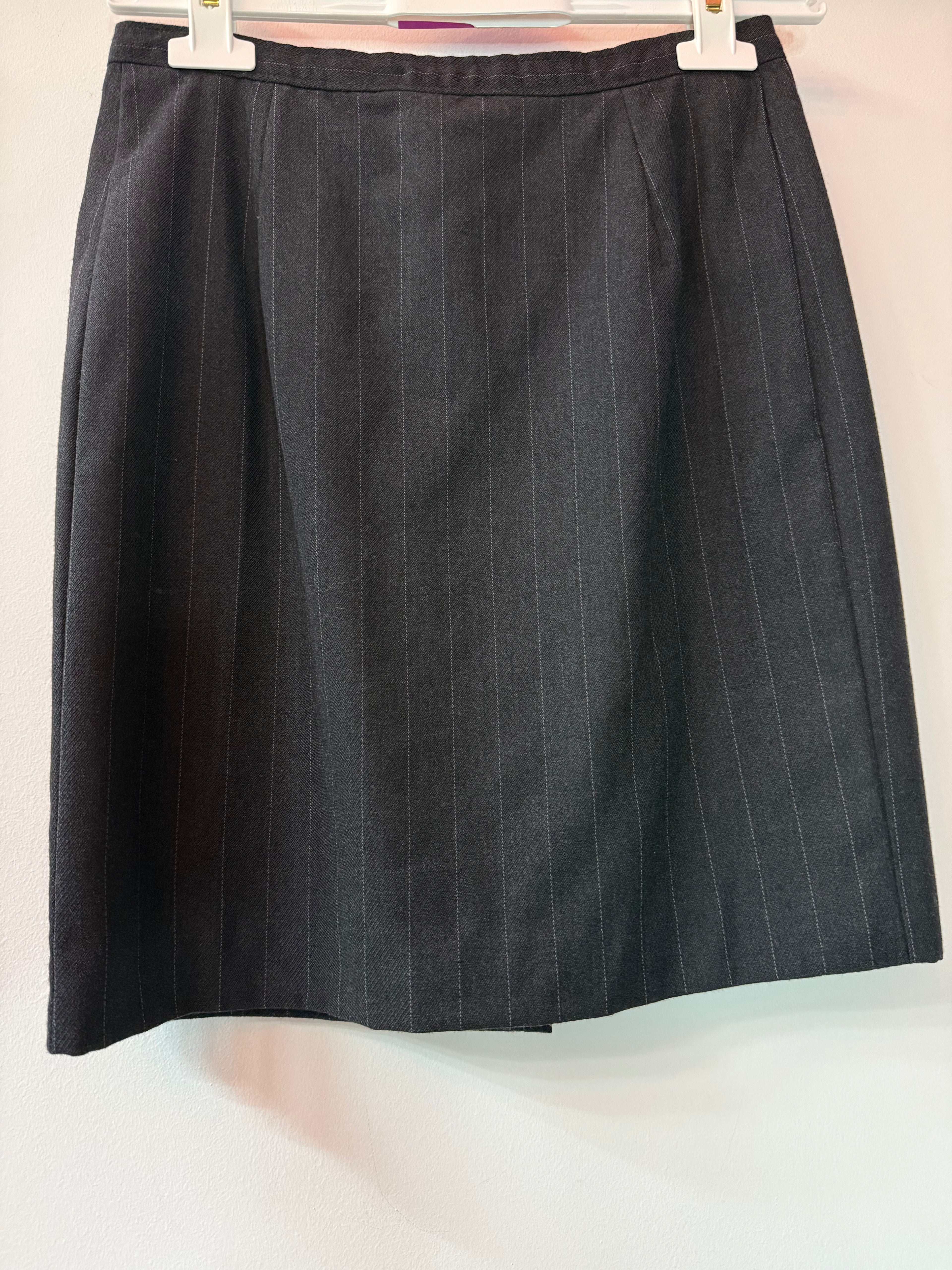 Gonna sartoriale gessata