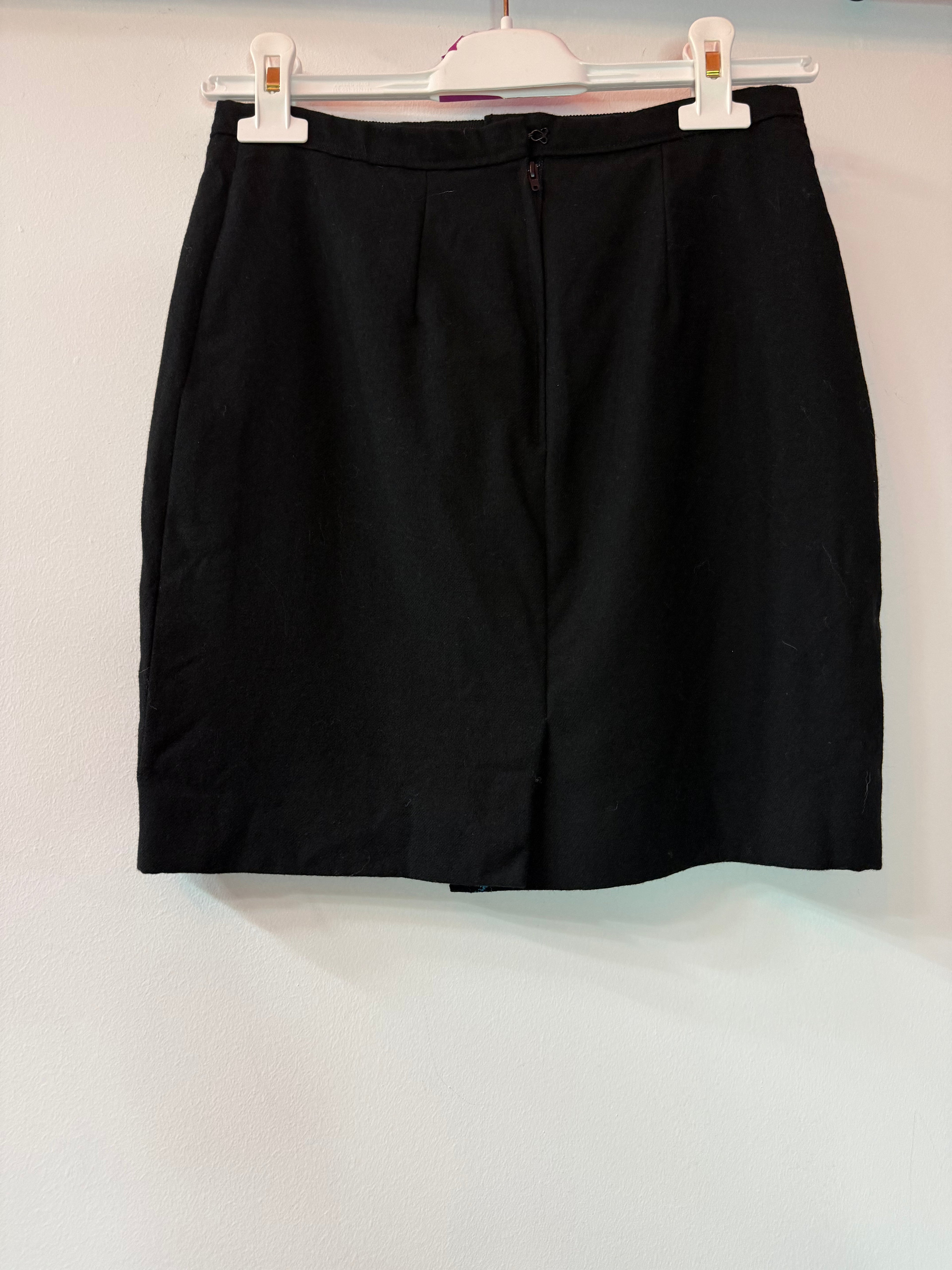 Gonna sartoriale in lana