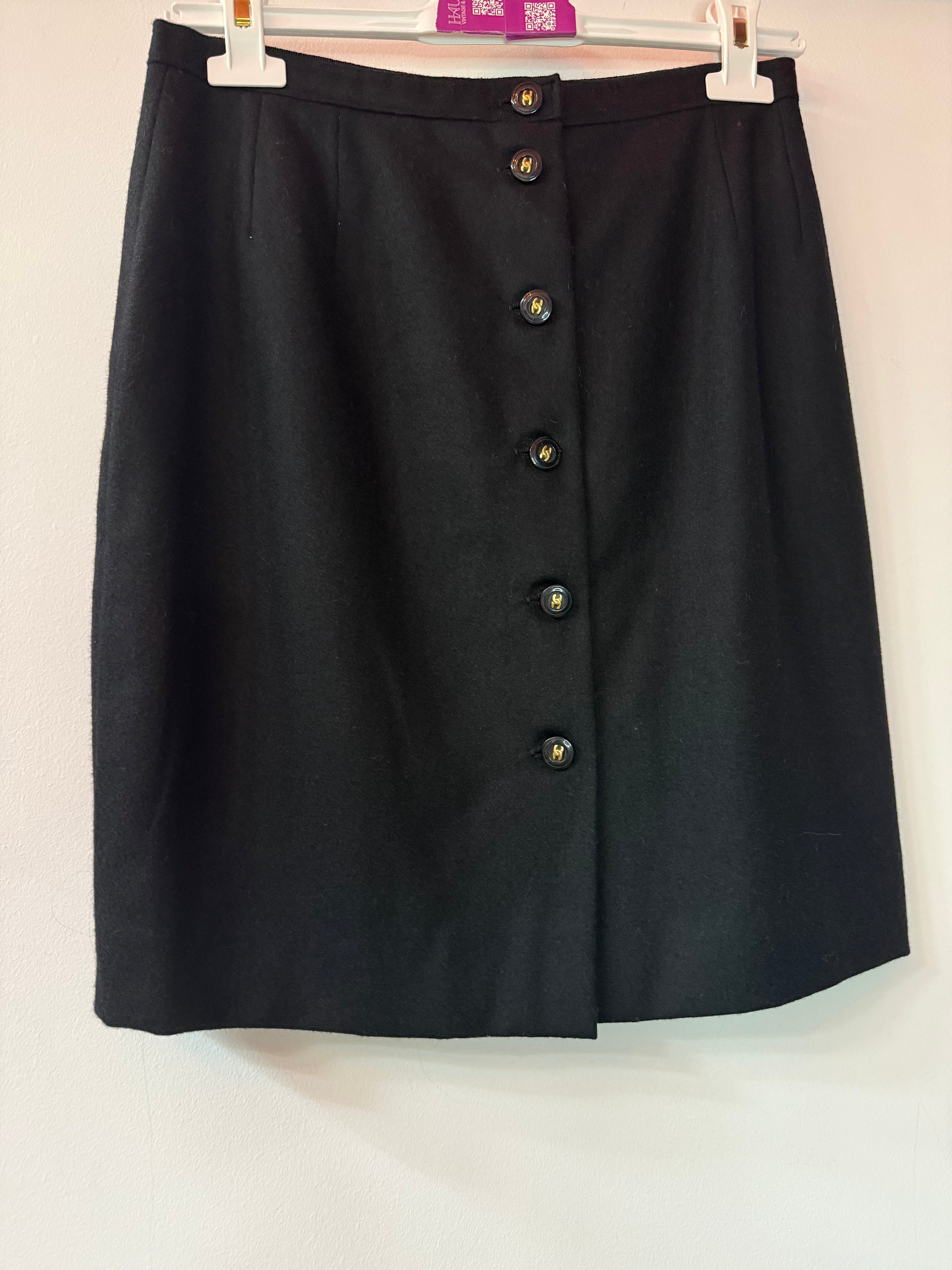 Gonna sartoriale lana