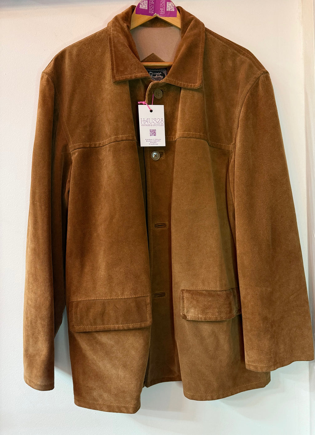 Giacca camoscio Vera Pelle