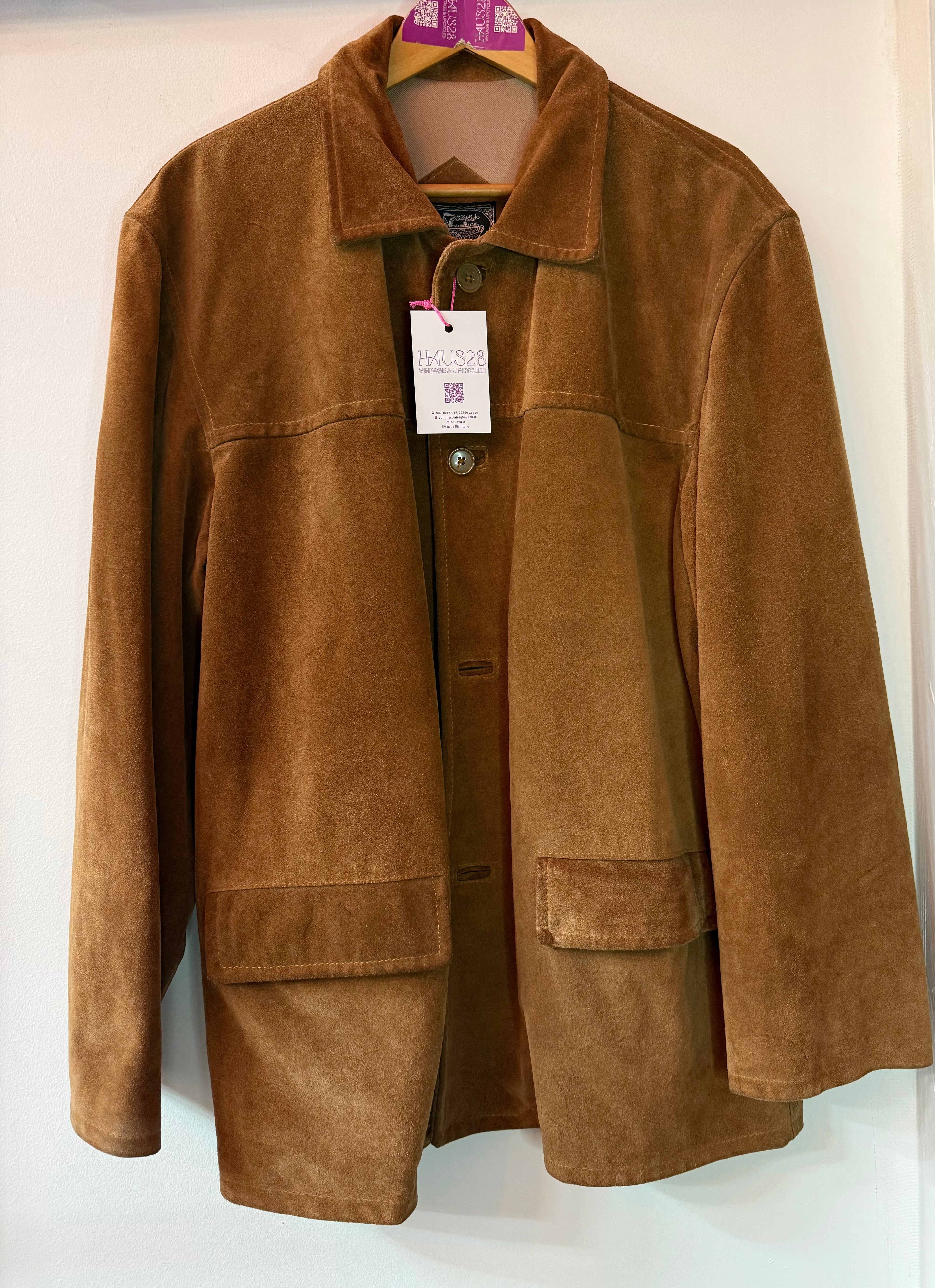 Giacca camoscio Vera Pelle