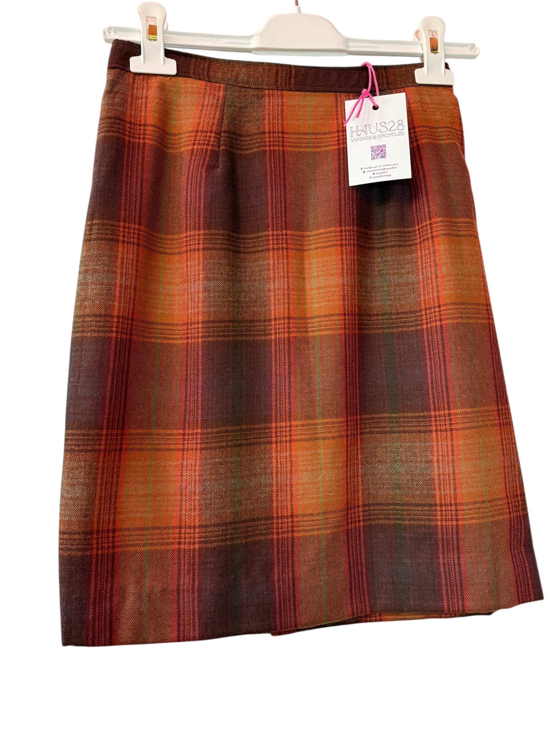 Gonna plaid sartoriale