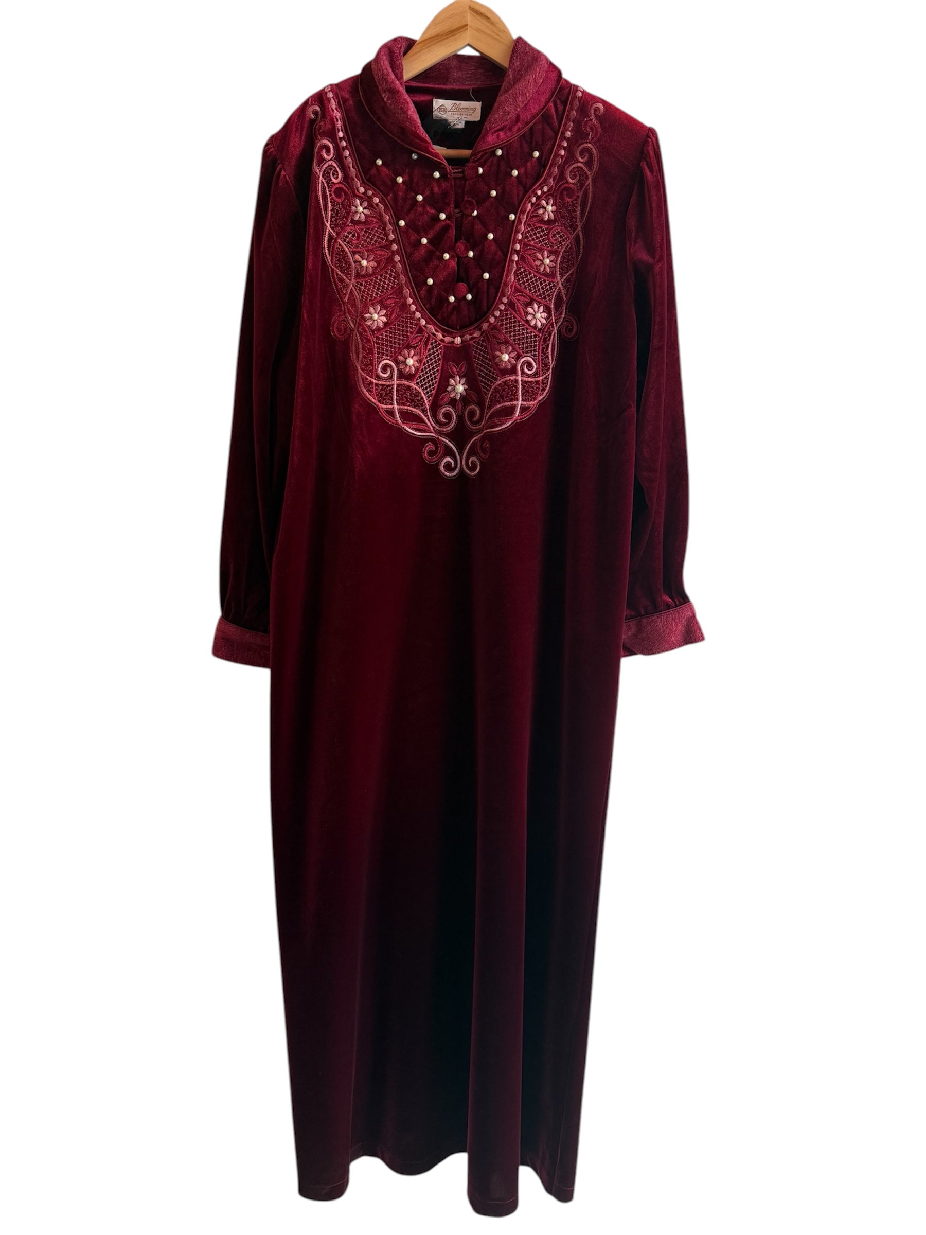 Maxi vestito con perline